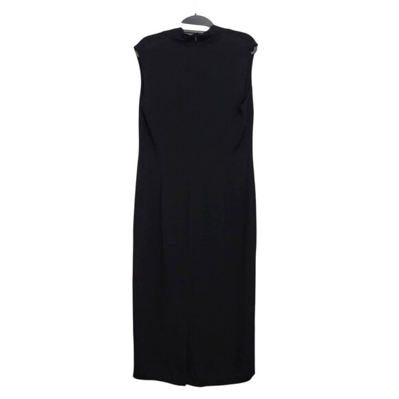 MAXMARA Sleeveless Shift Maxi Dress Sleeveless Deep V Long Shift - Picture 8 of 13